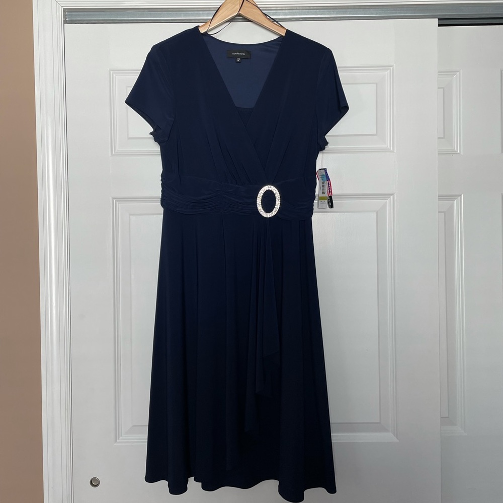 NWT R&M Richards Navy blue dress
